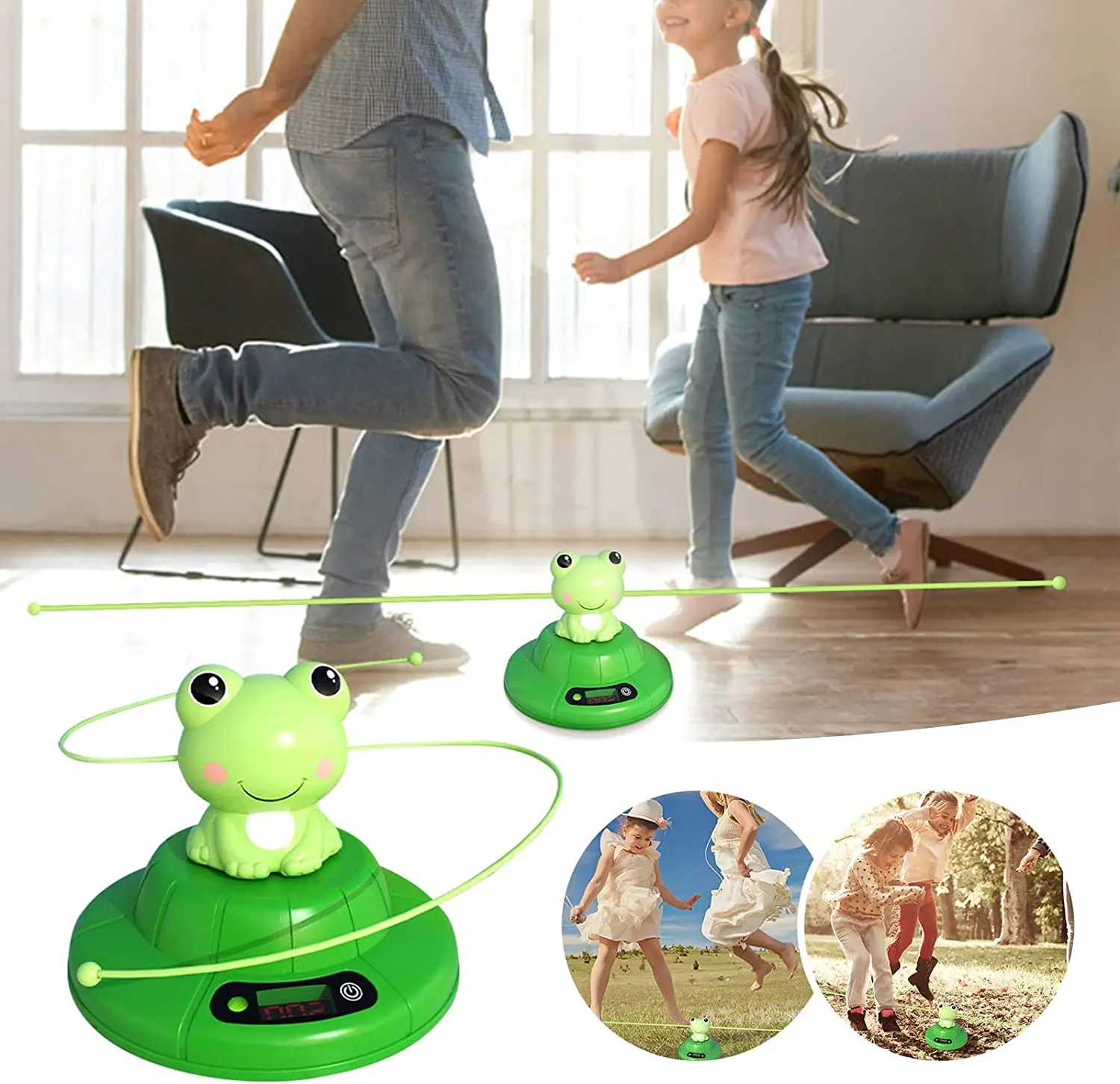 

Smart Automatic Electric Rope Skipping Machine Intelligent Remote Control Digital Counting Jump Rope Machine Multiperson Fitness
