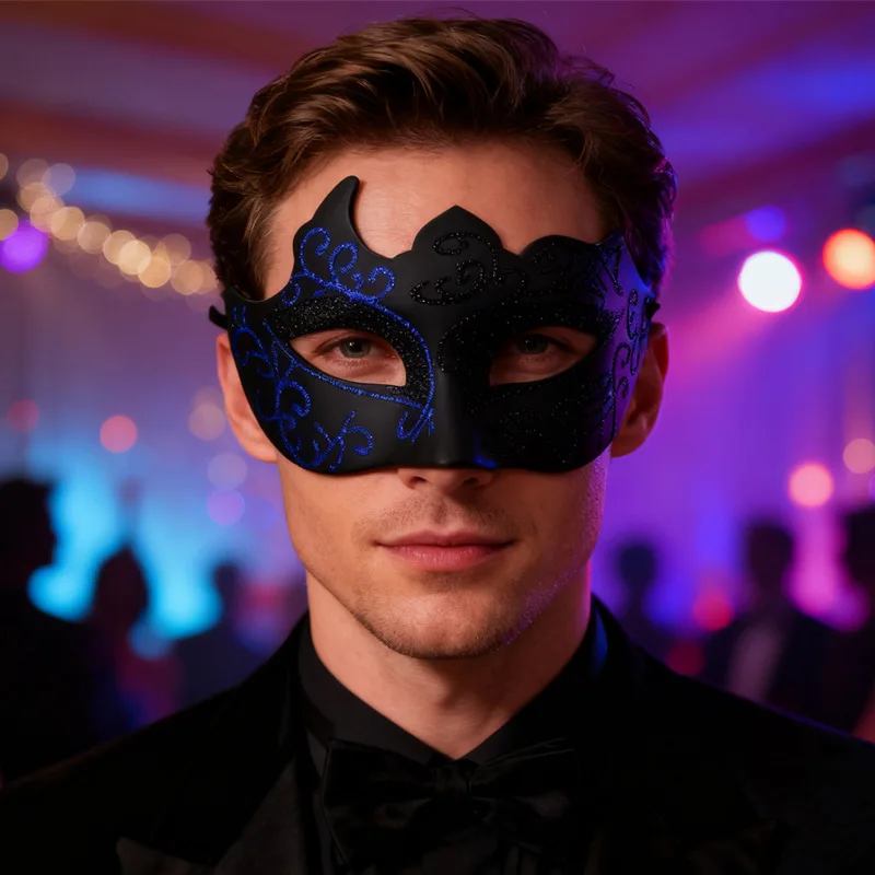 2PCS Paar Masken Sexy Gemalt Maskerade Venedig Feder Blume Party Halbe Gesicht Abdeckung Hochzeit Karneval Leistung Kostüm Prom – Detail 5