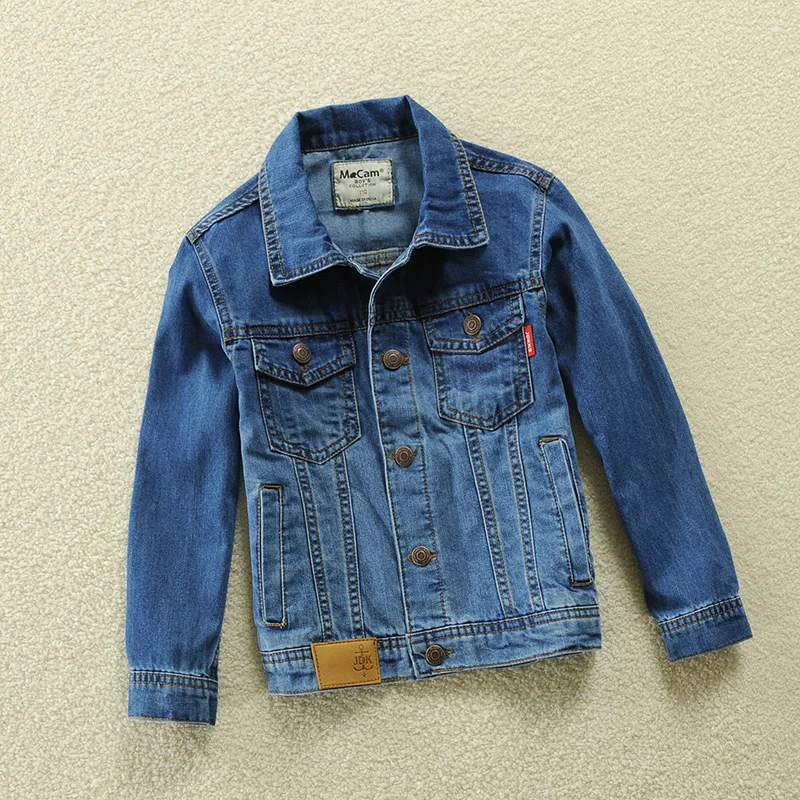

Новинка весны и осени 2021, детская одежда, джинсовое пальто для мальчиков, тонкая детская сменная куртка среднего и большого размера