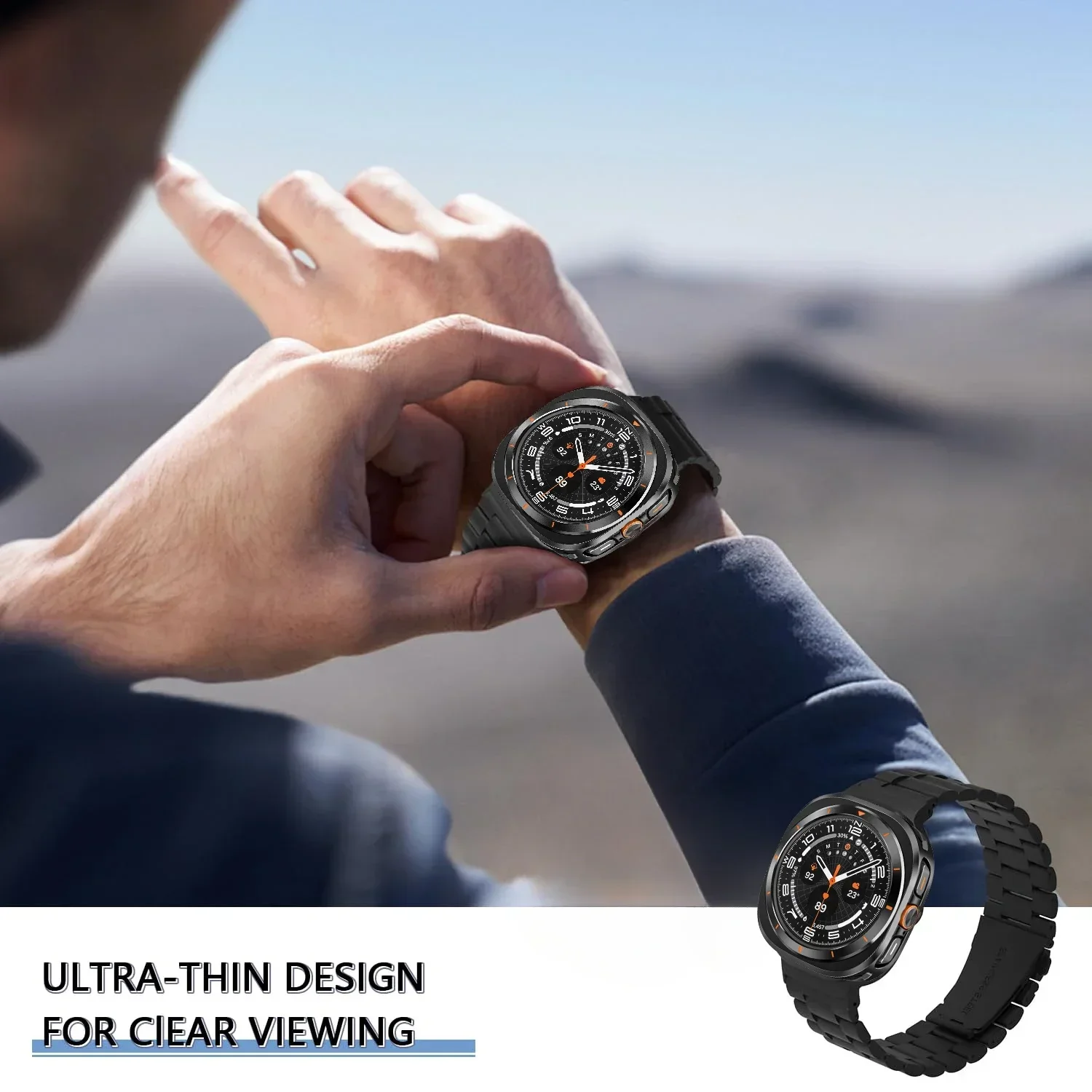 Enhanced Metal Alloy Protective Shell for Galaxy Watch 8 & Ultra Series