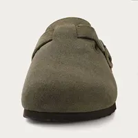KIDMI Suede Clogs for Women Men Mules Cork Footbed Sandals With Arch Support Fashion Nonslip Outdoor Beach Slippers Home Shoes 2