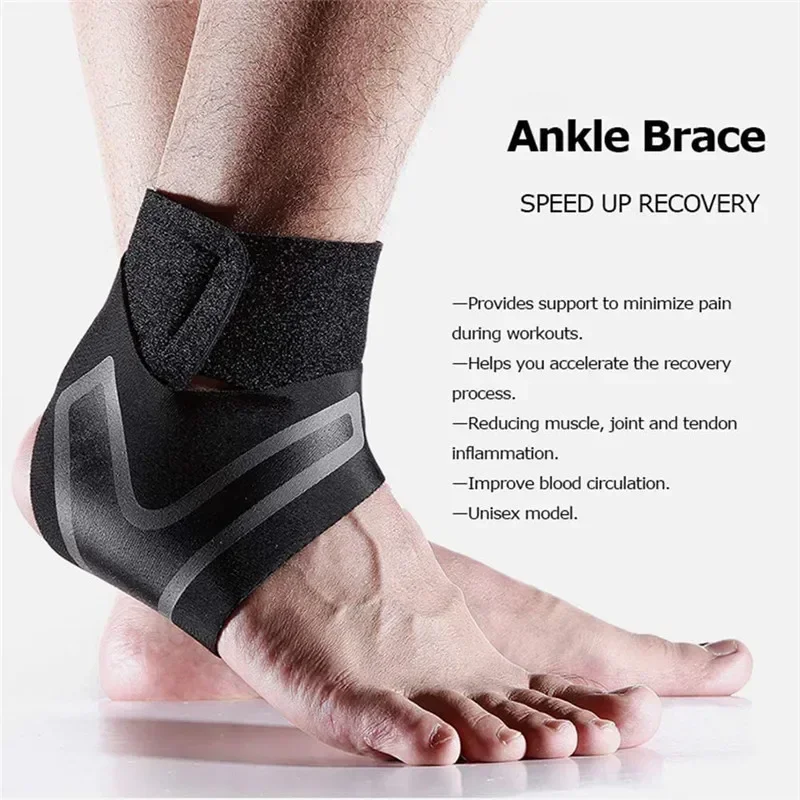 1 Pc Ankle Brace Support Compression Sleeve Elastic Plantar Fasciitis Pain Relief Foot Bandage Protective Wrap Sports Socks