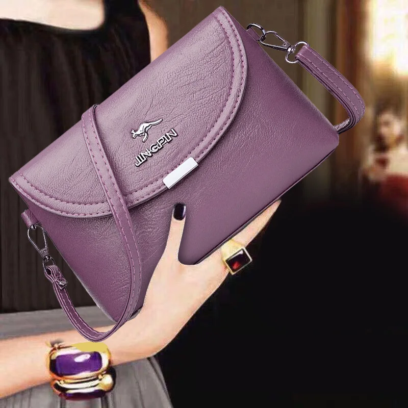New Arrival Women's Crossbody Bag Single Shoulder Bag Elegant Style Lady's Small Pure Color PU Bag