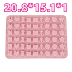 Assorted Animal & Geometric Silicone Mold Set for Chocolates, Candies, and Baking (F)