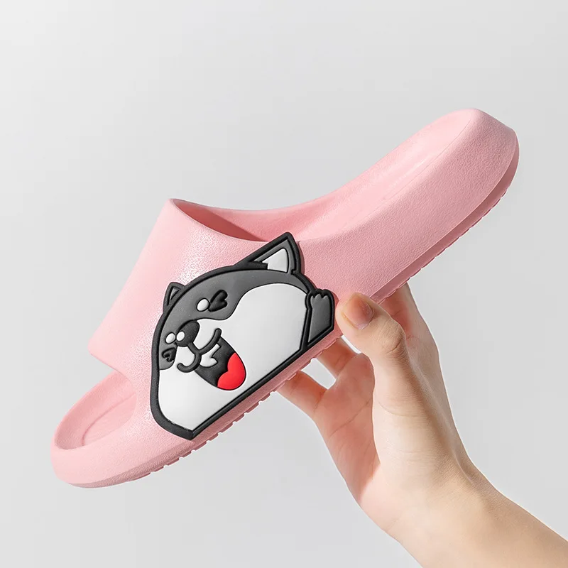 Lovely Summer Home Bathroom Slippers Female Non-slip Bath Couples Trample Shit Feeling Cool Hotel Slippers Male Summer Wholesale