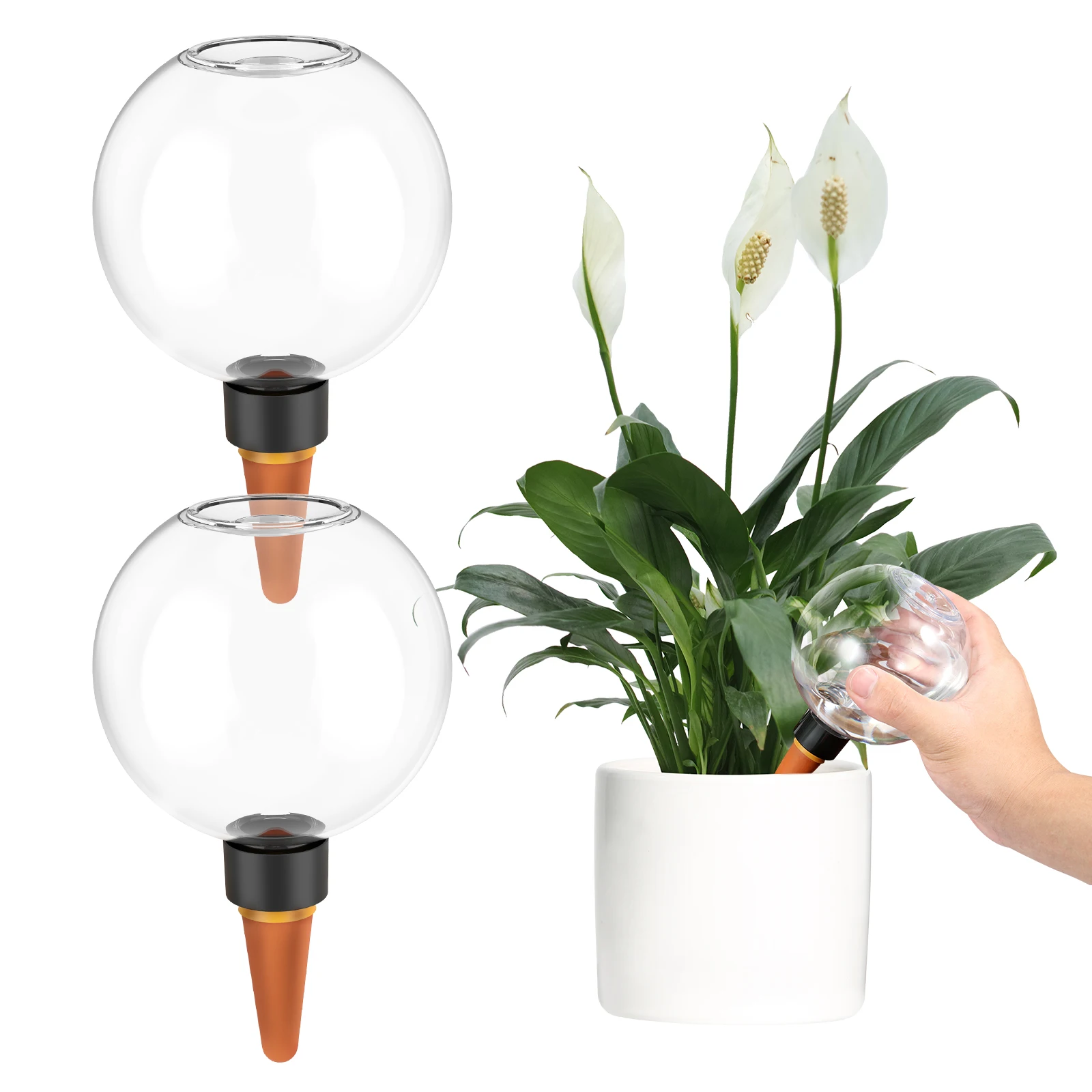 

2/6pcs Automatic Plant Watering Ball Flower Pot Plug-In Automatic Watering Device Garden Flower Plant Drip Irrigation System