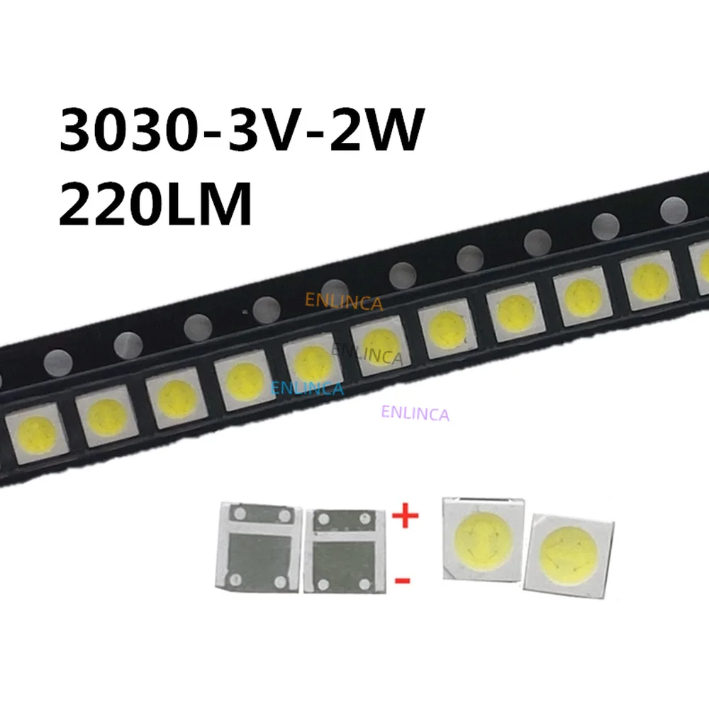 100/50 Pz Per Tcl Led Retroilluminazione Led Ad Alta Potenza 2W 3030 3V Bianco Freddo 220Lm Pt30W45 V1 Tv Applicazione 3030 Smd Led Diodo