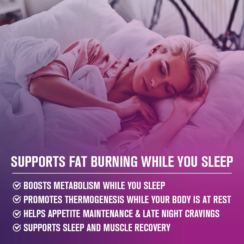 3Bottles Night Time Fat Burnner Capsule For Women and Men Loss Weight Management Weight Slimming Tool Detox Burning Fat