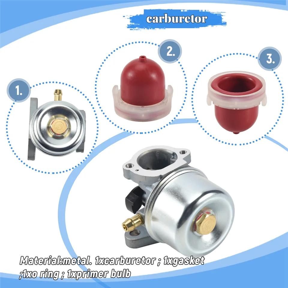Carburatore Pro Chaser Per Briggs & Stratton 126L02, 126L07, 126M02, 126M07, 126T02