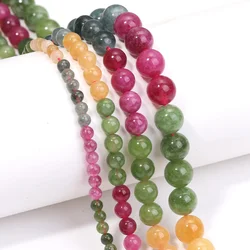 Vibrant Rainbow Tourmaline Beads for DIY Jewelry & Ethnic Bracelets (Rainbow Tourmaline)