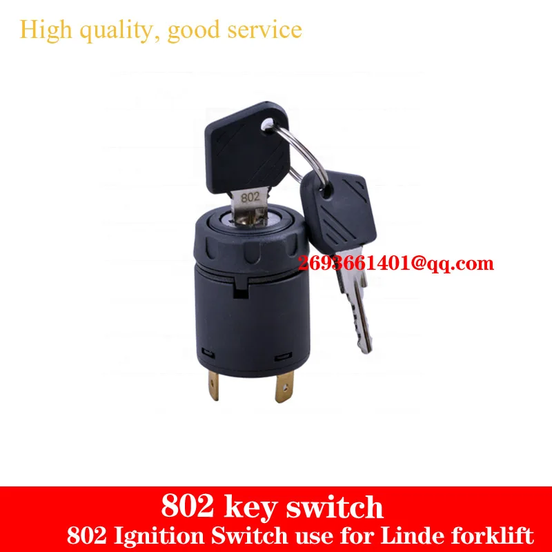 802 Key Switch/ Igntion Switch  Forklift Parts OEM 7915492618 Use for Linde T20,L12,L14 10pc ignition key 802 forklift ant linde e16 l12 key