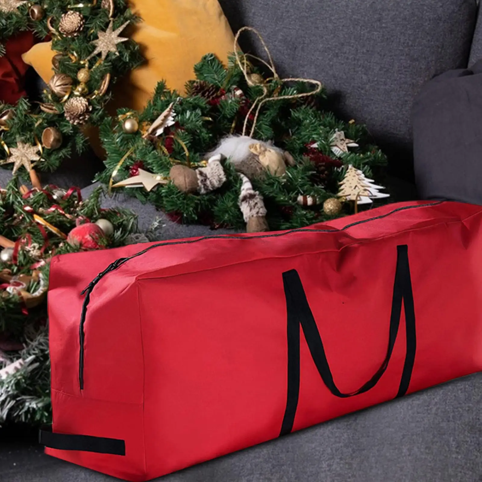 Christmas Tree Storage Bag Portable And Scratch-proof Christmas Tree Storage Bag Waterproof And Wide Application Green 60x18cm