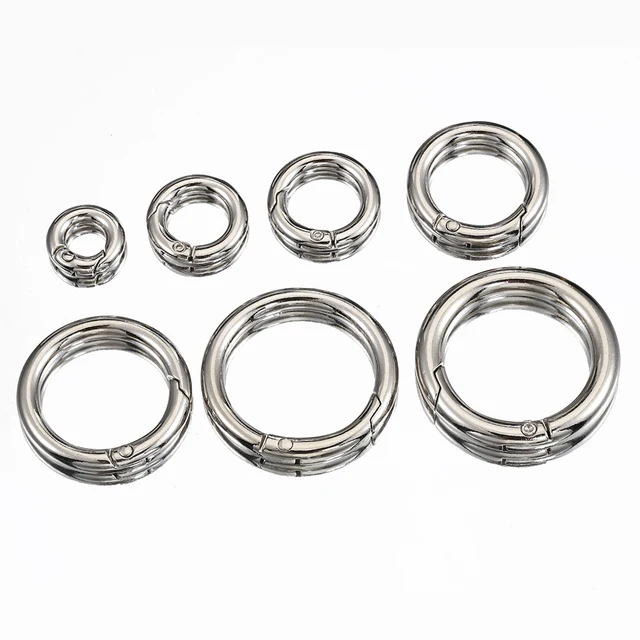 30 Anelli A Molla Per Portachiavi - Metallici, 28 Mm, Per Zaini, Borse E Fai-Da-Te - Foto 6