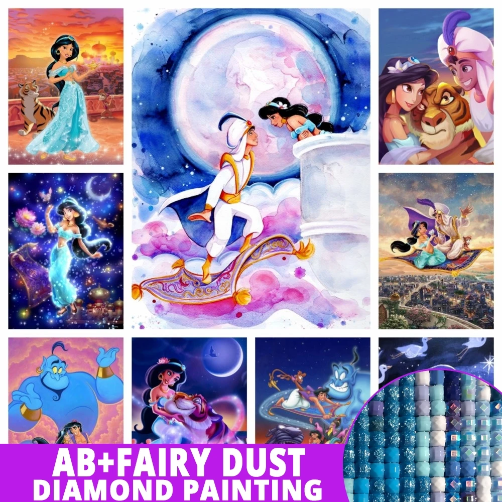 Fairy Dust AB Aladdin 5D DIY Diamond Painting Mosaic Disney