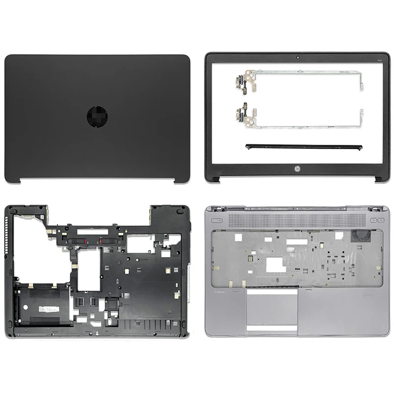 

Новинка для ноутбука HP ProBook 650 Серии G1, задняя крышка ЖК-дисплея, передняя панель, Упор для рук, Нижняя крышка, чехол Hignes, A B C D, черная крышка