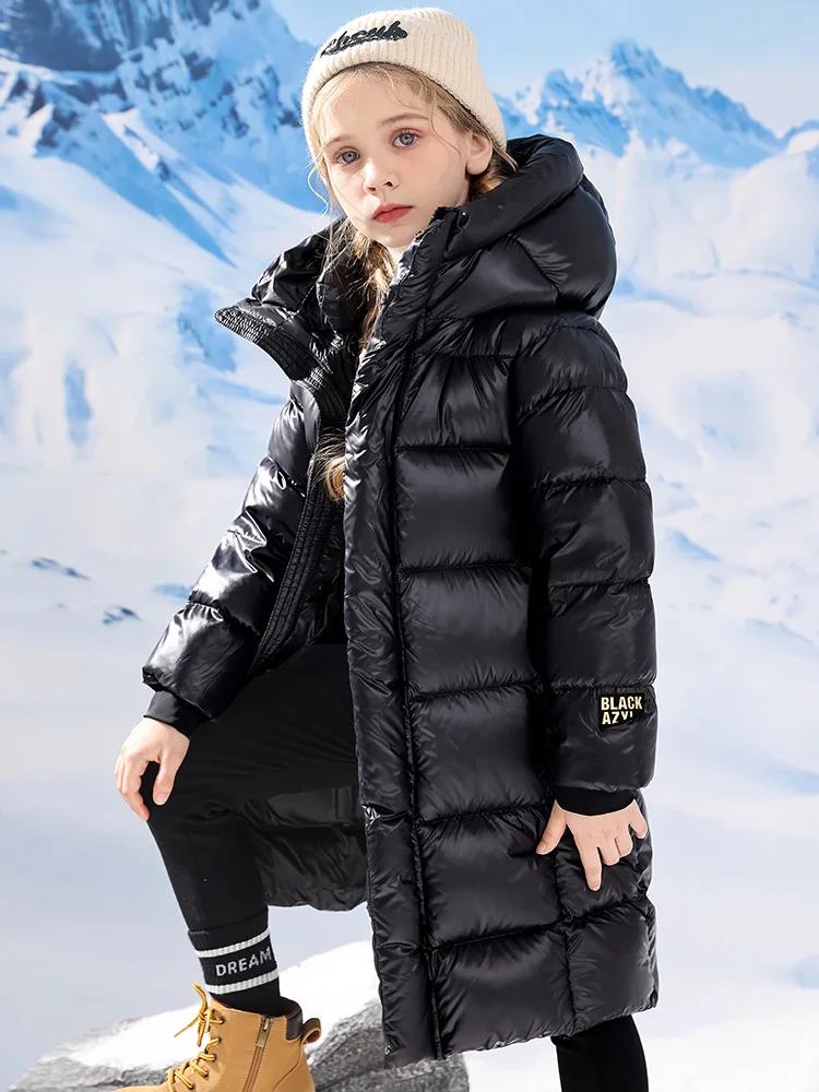 Girls Boys Long Down Jacket Parkas for Winter Children down jacket,children jackets,girls coat