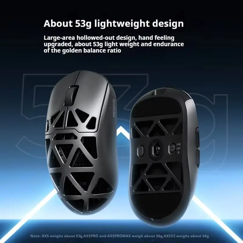 Mchose Ax5 V2 Magnesium Alloy 26000dpi 2.4g Wireless Mouse Game