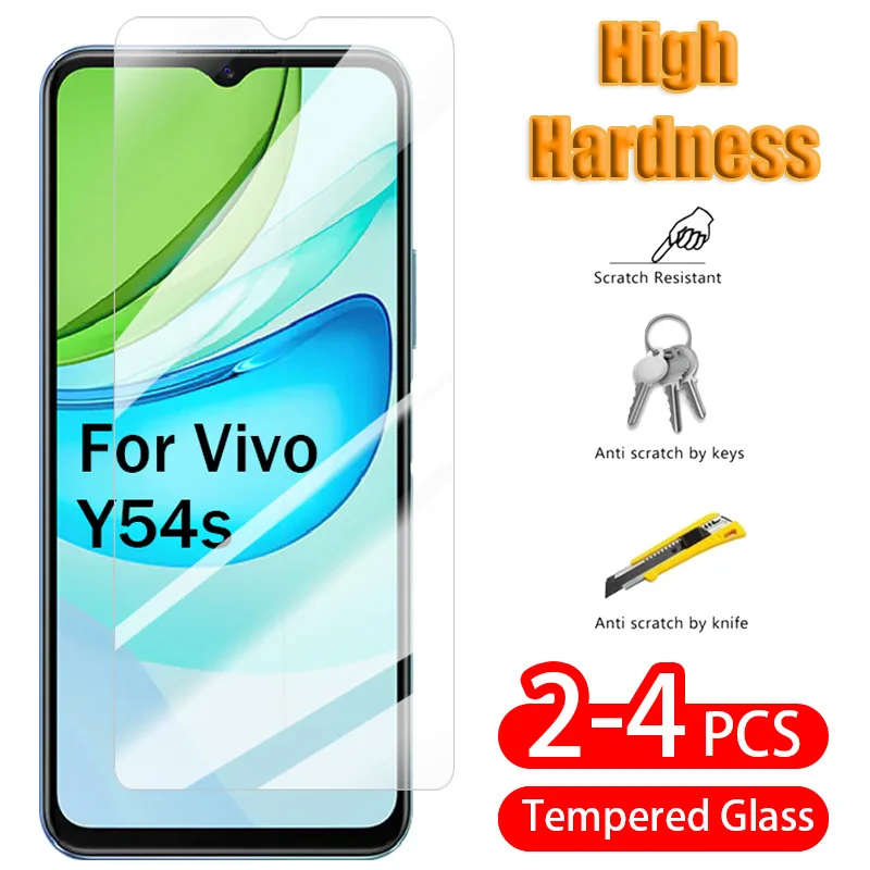 

For Vivo Y54s Screen Protector Tempered Glass Phone Protective Full Cover Screen Flim Clearity HD Flim Glass For Vivo Vi vo Y54s