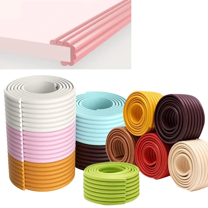 2M Baby Safety Protection Strip Table Desk Edge Guard Strip Corner Protector Furniture Corners Children Safety Foam Protection silicone table corner protector table corner protector table edge protector furniture anti collision strip