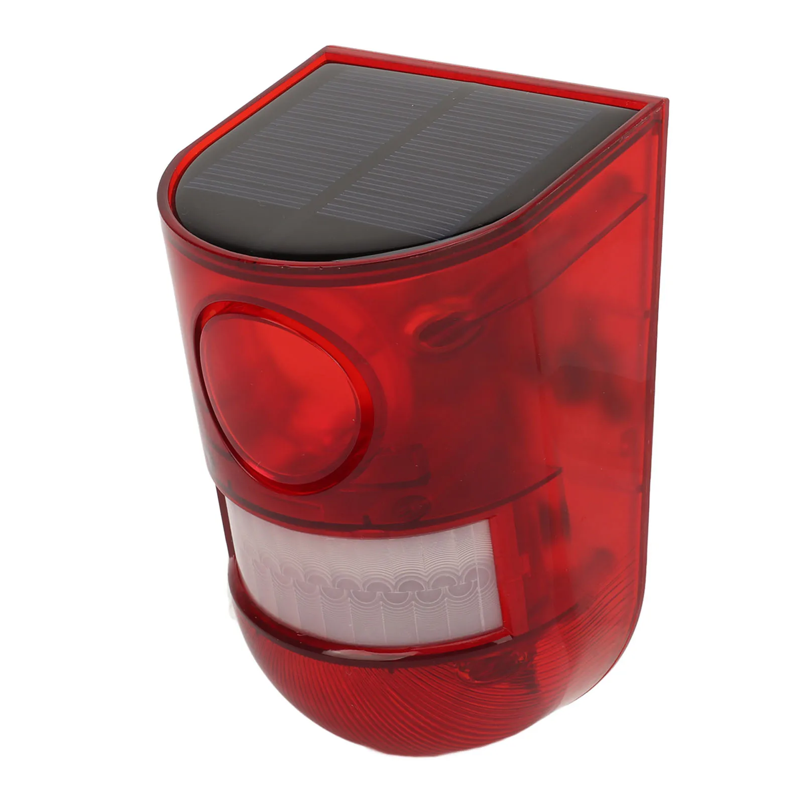 Solar-Powered Motion Sensor Security Alarm with 129dB Sound and Light, IP65 Waterproof