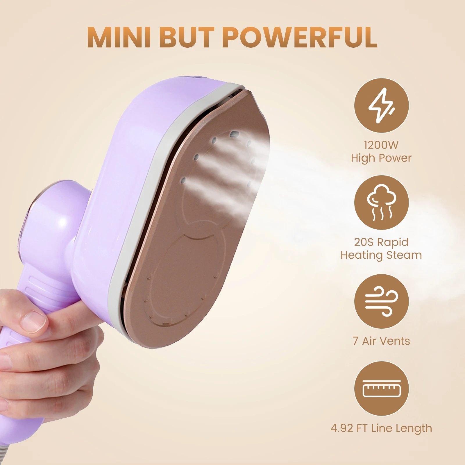 Small Hand Holding Ironing Machine Iron Machine Household Steam Portable Hanging Ironing Machine Steam Iron_voghion.com