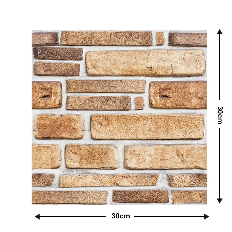 thumbnail image 1 of Pegatinas de pared autoadhesivas 3D, papel tapiz de PVC impermeable, pegatina removible para pared para el hogar, dormitorio, sala de estar, decoración de fondo de TV, 1 of 5