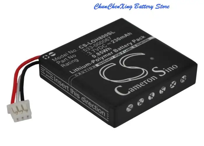 Cameron Sino 230mah Bateria 533000067 para Logitech H800 - Image 3