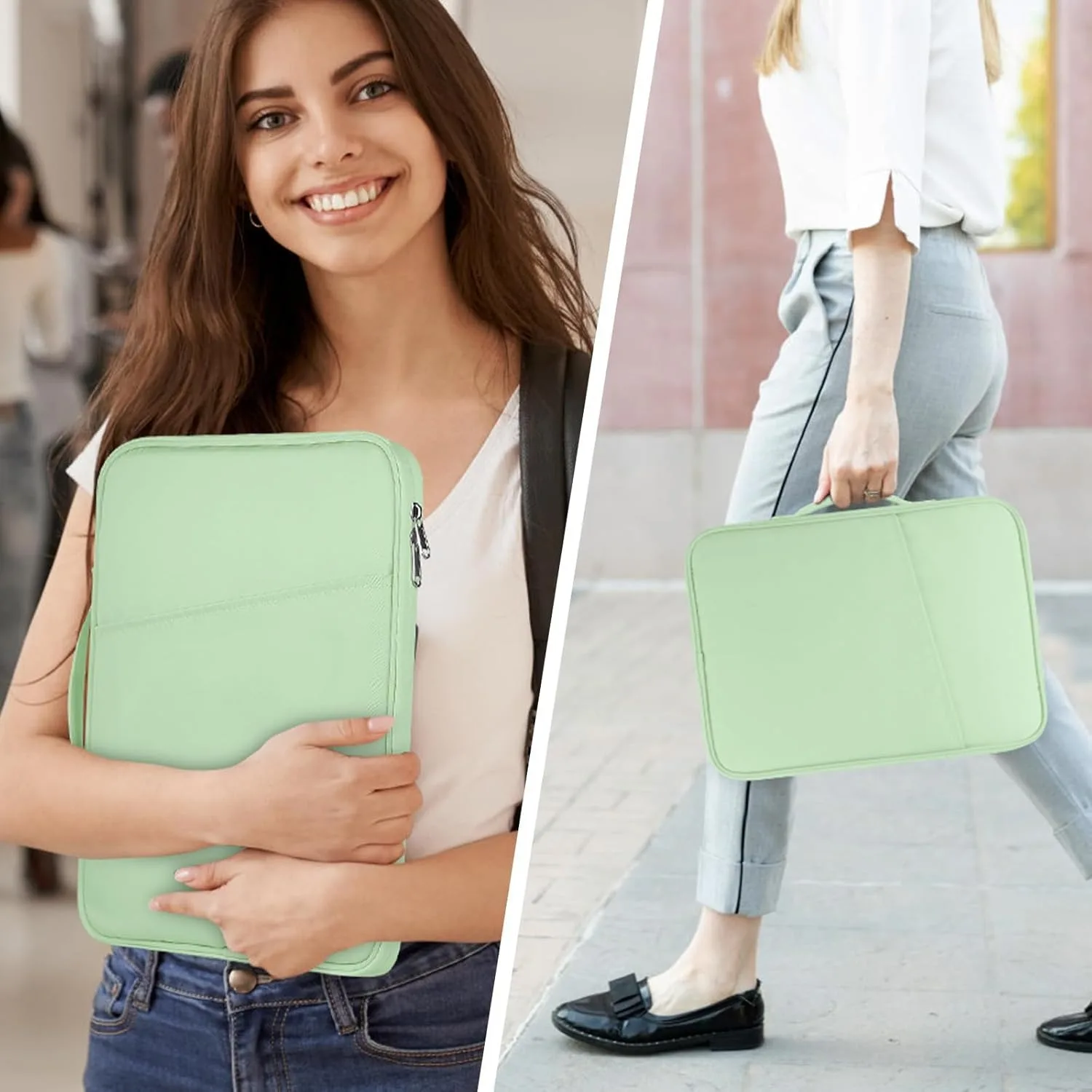 Portable Tablet Storage Bag - Soft Shockproof Sleeve Pouch