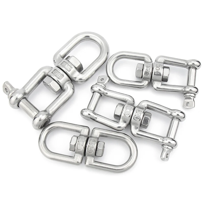 Émerillon Pivotant En Acier Inoxydable 304 - Capacité 550 Kg - Pour Fauteuils Suspendus, Hamacs, Balançoires - Évite Les Torsions De Corde