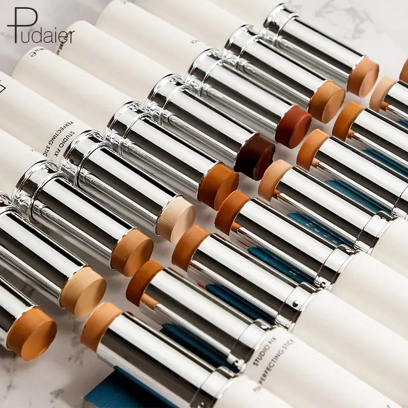 Pudaier Highlighter Face Concealer Foundation Cream Make Up Corrector Stick Cover Dark Circle Makeup Concealer Pencil makeup concealer face concealer face concealer pen concealer foundation cream