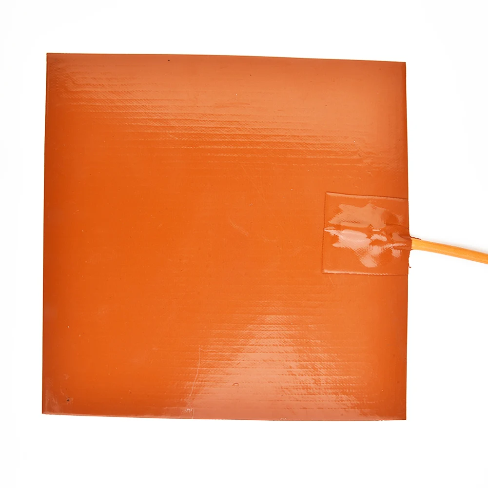 

Durable Supply Heating Pad Mat Orange Thermal 28*28cm​ Device Electric Flexible Insulation cloth Silicone 100cm Cord