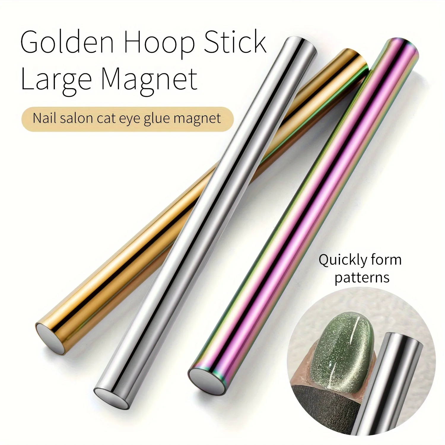 Double Head Nail Magnet Tool Pens Magnetic Cat Eye Gel Polish Nail Art Kit DIY Salon Studio Home Use