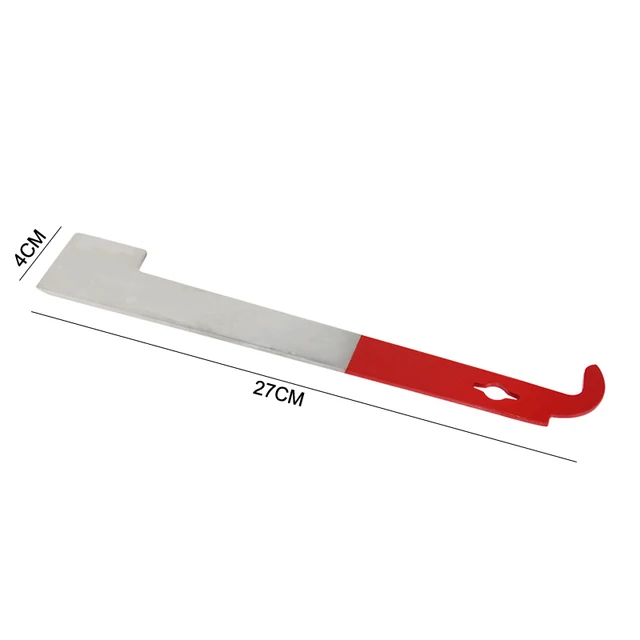 Méhészeti Berendezés Piros 27 Cm -Es Rozsdamentes Méhkas Szerszámkeret Emelő És Kaparó J Shape Hook Méhész Szerszámkaparó Kés - Image 3