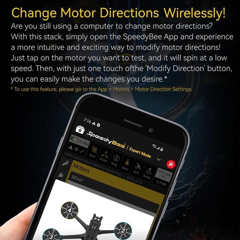 RC FPV 레이싱 드론 런캠, SpeedyBee F405 미니 BLS 35A 스택 비행 컨트롤러, FC 35A V2 20x20, 4-in-1 ESC 듀얼 BECs