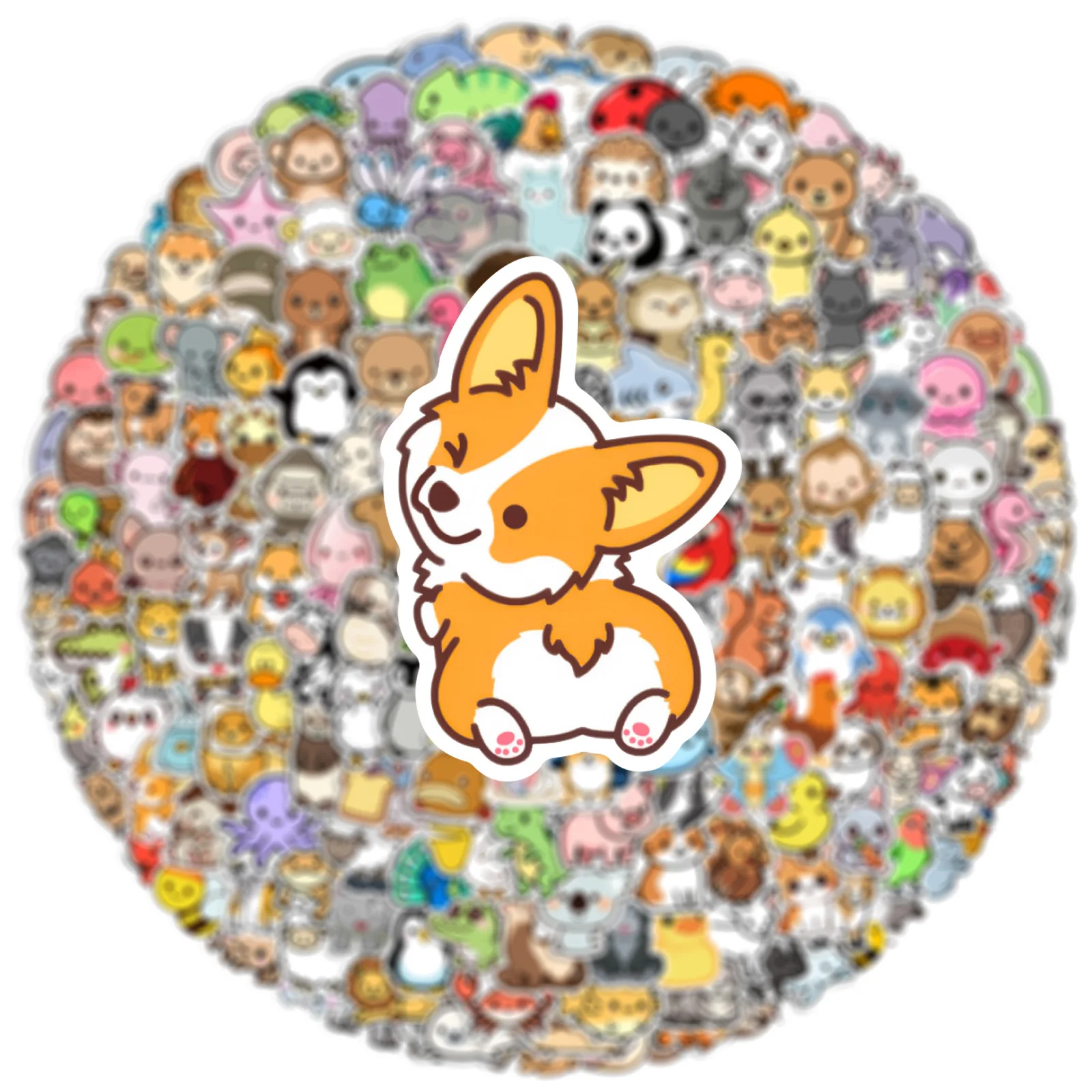 100/200PCS Nette Tiere Mixed Cartoon Graffiti Aufkleber DIY Telefon Gitarre Laptop Notebook Koffer Tasse Wasserdichte Aufkleber Kind spielzeug – Detail 9
