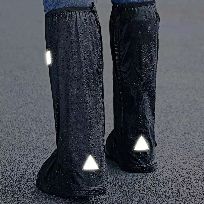 Rain Shoe Covers Waterproof Rain High Tube Thick Boot Shoe Cover Boot Galoshes Shoes Covers Overshoes Rain Snow Gear For Cycling Outdoor Sports