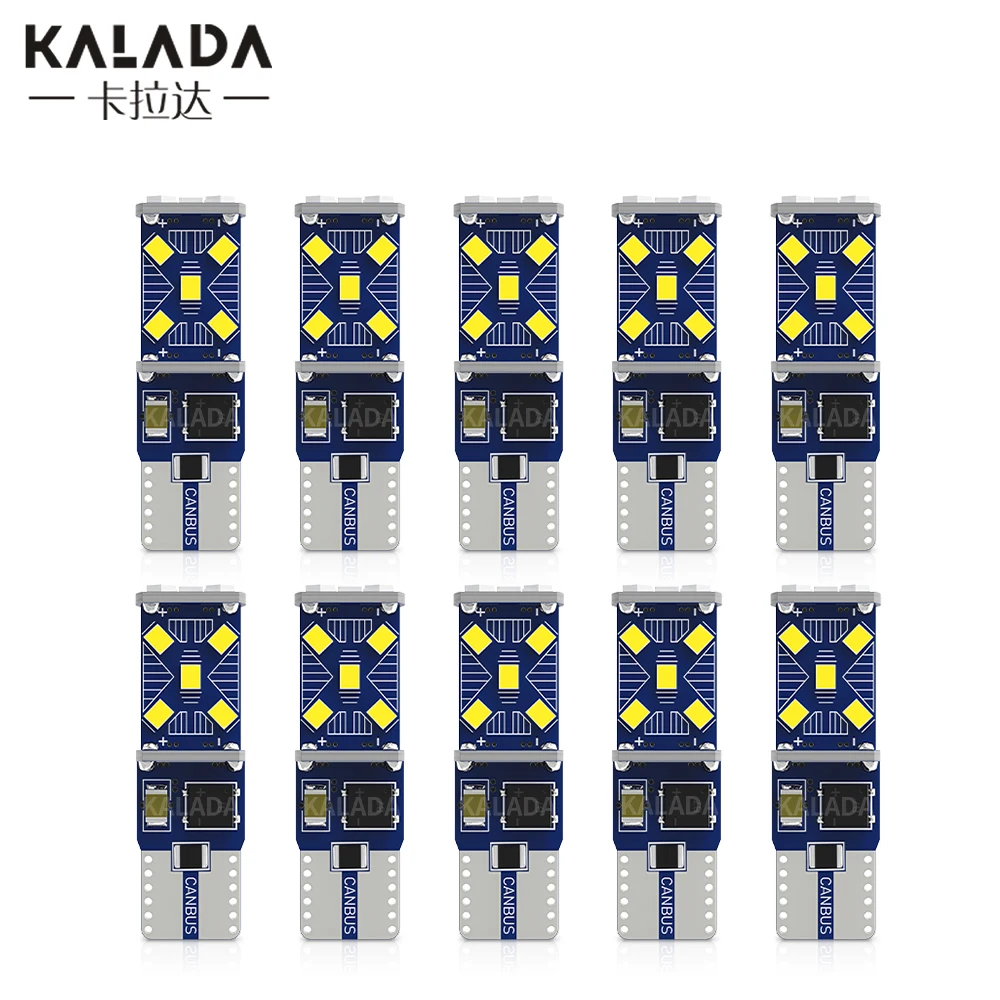 

100x Canbus T10 W5W 194 No error 2016 SMD Car Accessories Wedge Parking Lights Reading Dome Lamps License Plate Light Wholesale