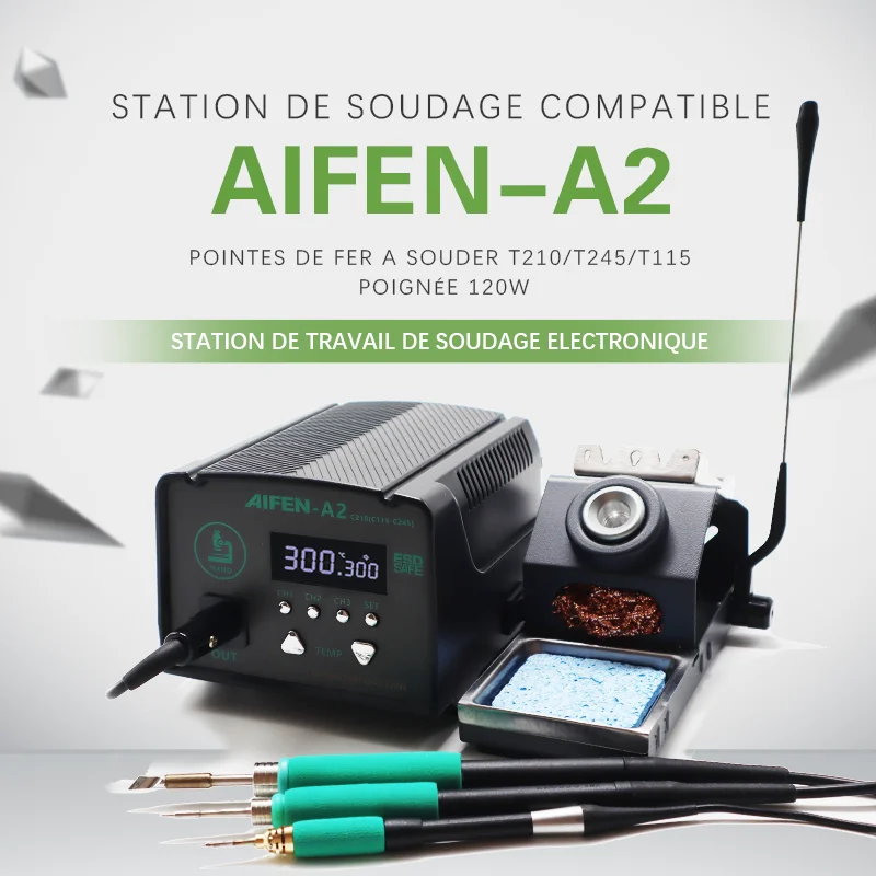 AIFEN A2 Soldering Station Lead-free 2S Rapid Welding Rework Station For JBC Soldering Iron Tip BGA PCB IC Repair Solder Tools