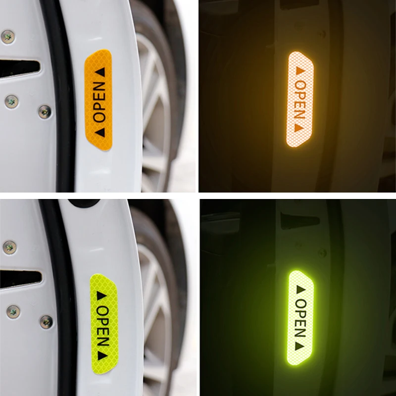 Reflective Car Door Stickers Safety Warning Tapes Accessories