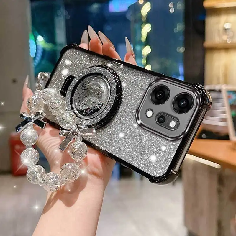 3-Piece Set: Phone Case with Lanyard and Circular Stand