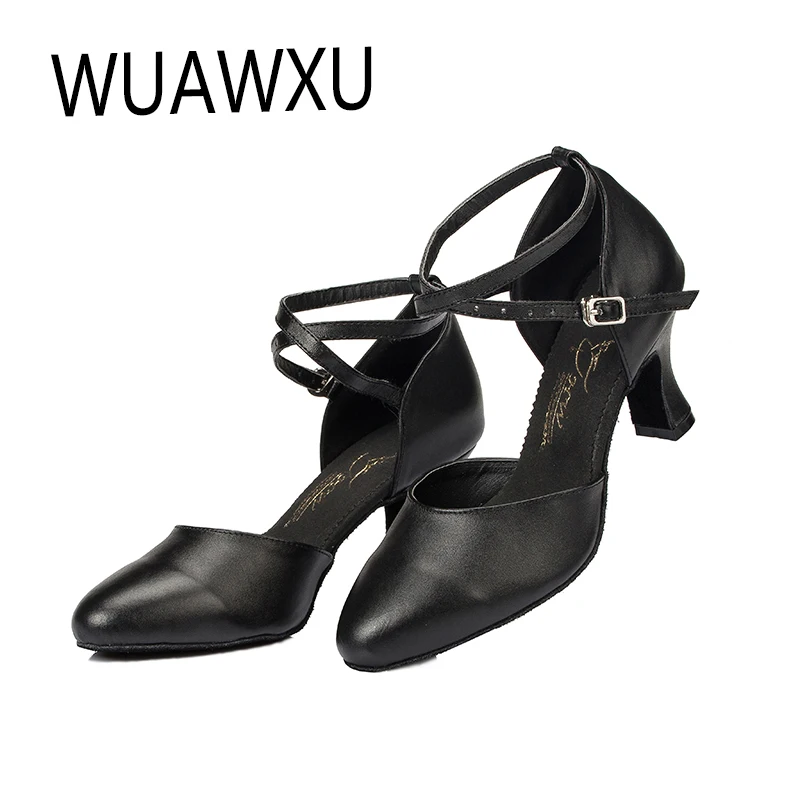 NATASHA Black Latin Dance Shoes Modern Dance Shoes Women Adult Sasha Latin Dance Shoes Red Soft Sole 4.5-8cm