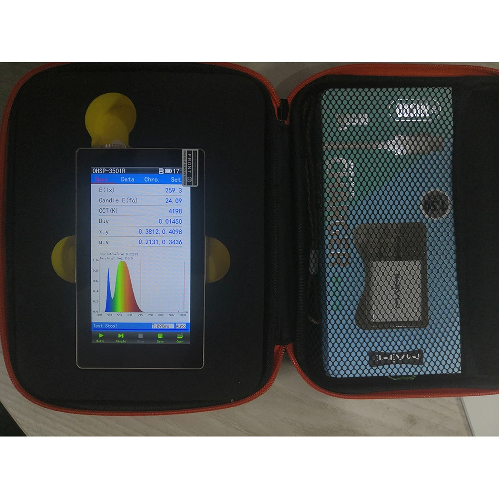 

Nir spectrometer 380-1050nm Spectrometer for Red Light LEDS Tester OHSP350IR HOPOOCOLOR