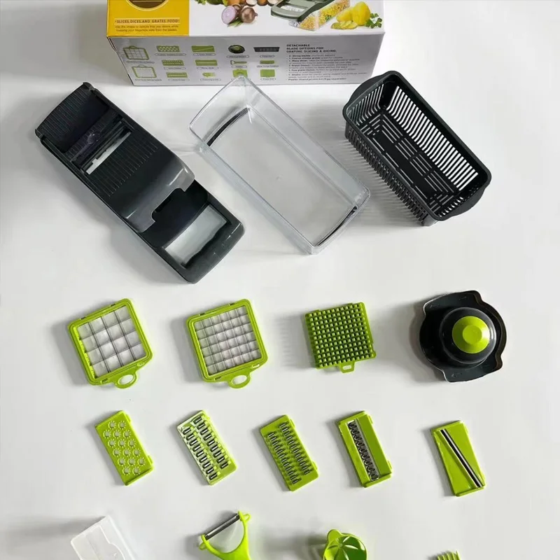 Multifunctional Vegetable Slicer & Chopper, Mandoline Grater for Cutting, Slicing, Shredding & Dicing Food 4
