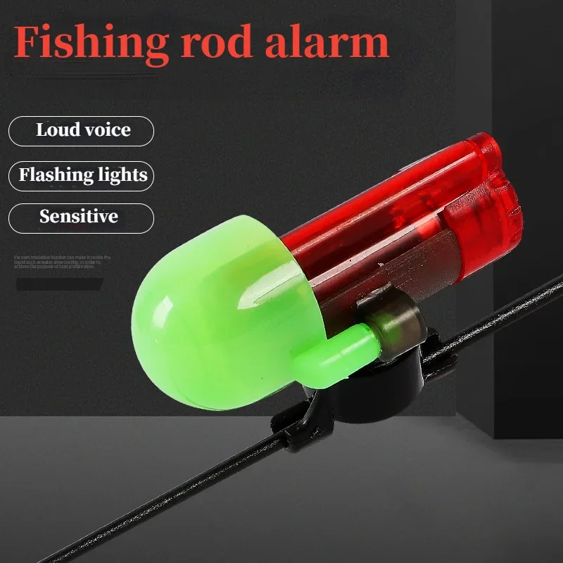 

High sensitivity Fishing Fish Bite Alarm Electronic Buzzer on Fishing Rod with Loud Siren Daytime Night Indicator With Battery