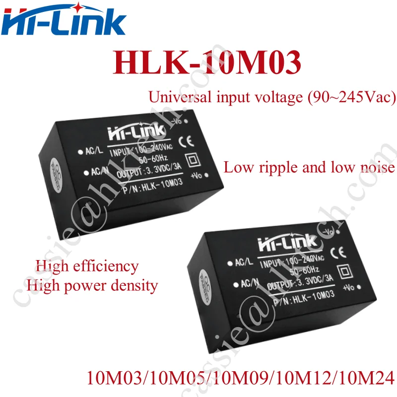 HLK-10M03 10M05 10M09 10M12 10M15 10M24 AC DC switch power supply module Manufacturer 110V 220V to 3.3V 5V 9V 12V 15V 24V 10W