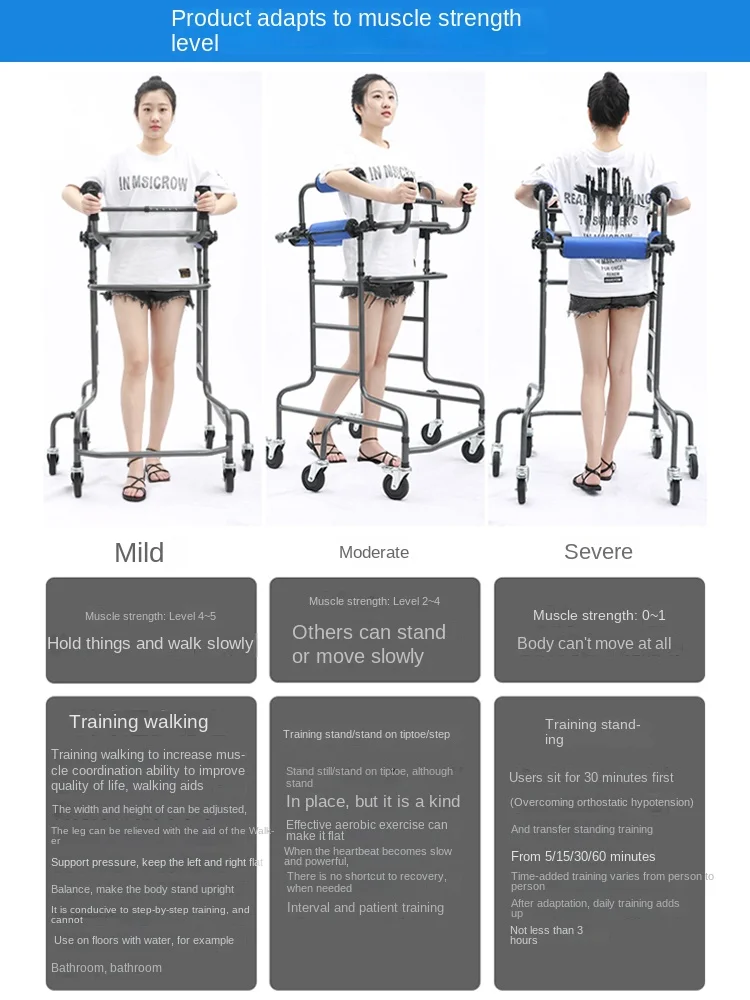 Adult walking Stick disability assisted standing walking aid anti fall hemiplegic elderly rehabilitation training equipment