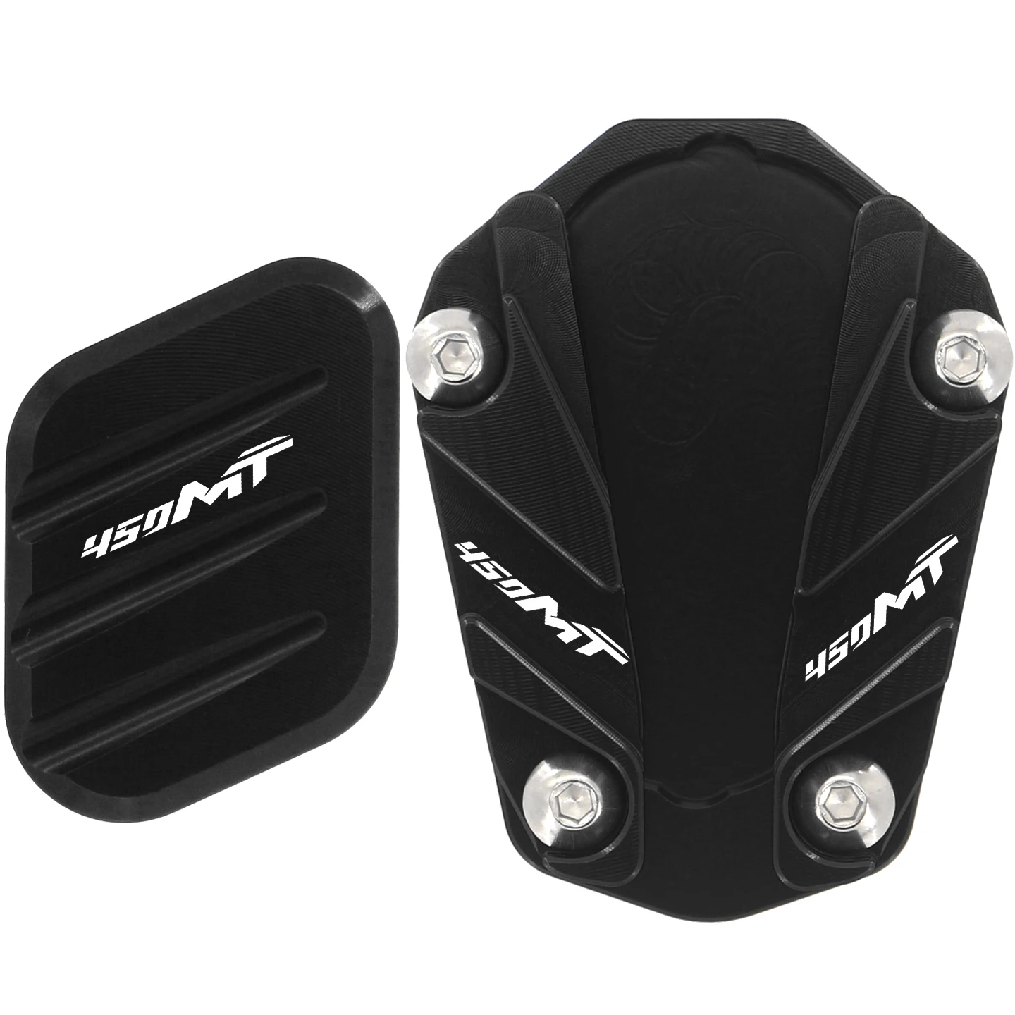 CFMOTO 450MT 450 MT CF-450 MT450 킥스탠드 확장 확대기 보조 액세서리용 오토바이 사이드 스탠드 미끄럼 방지 패드