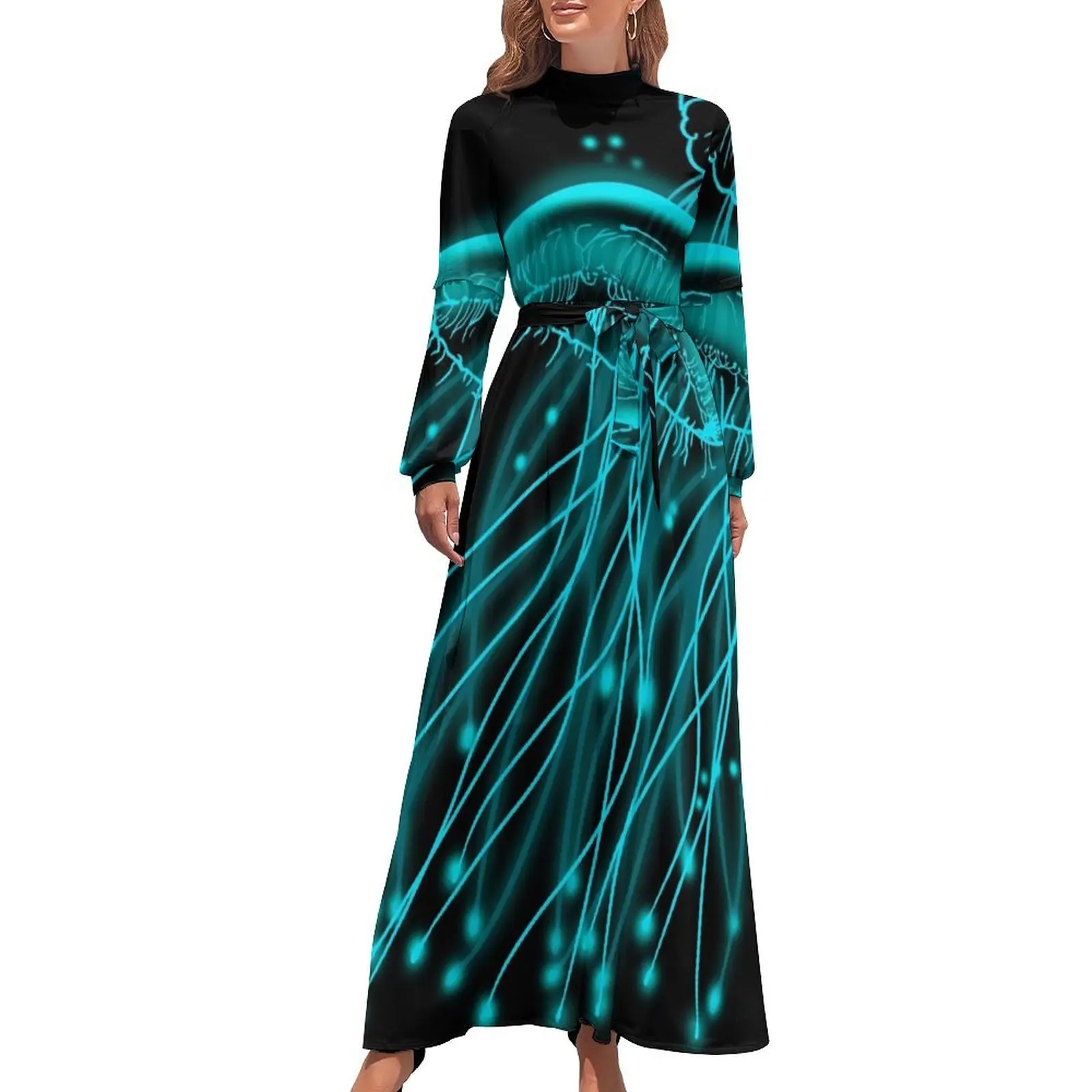 thumbnail image 1 of Vestido largo de gelatina Ropa de verano para mujer Ropa de mujer Vestidos para mujer 2024, 1 of 5
