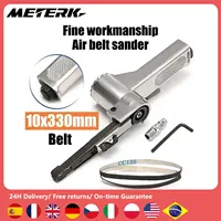 3/8" Air Belt Sander Air Angle Grinding Machine with Sanding Belts for Air Compressor Sanding Pneumatic Tool Set 16000RMP Tools 1