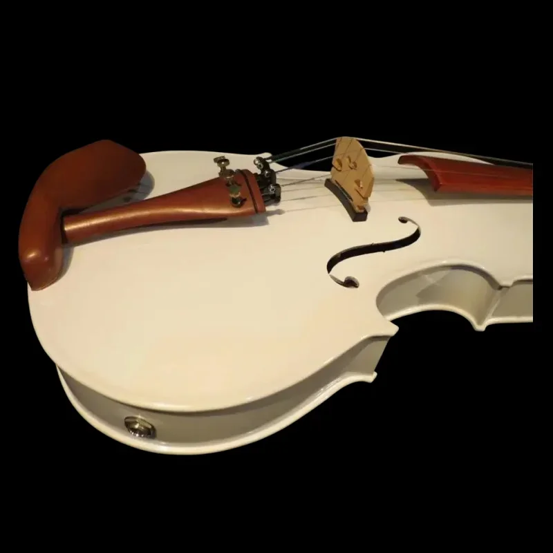 Electric Viola White colors Acoustic Maple Spruce Nice Sound Free Case /bow